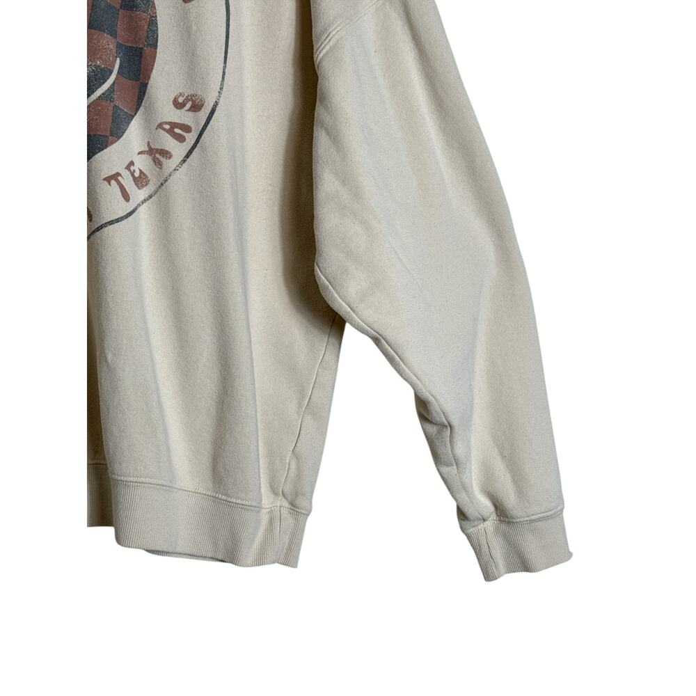 Ascot & Hart California Texas Graphic Sweatshirt XXL Cream Pullover - Picture 3 of 7